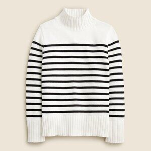 NWT J.Crew Cotton Turtleneck Sweater in Stripe